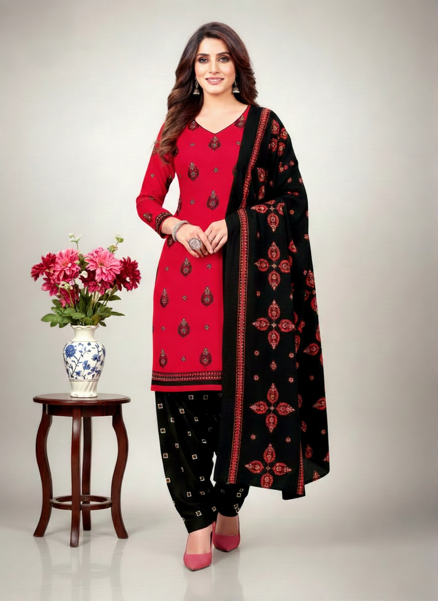Akshara Patiyala Cotton Printed Stitched Salwar Suit 1701