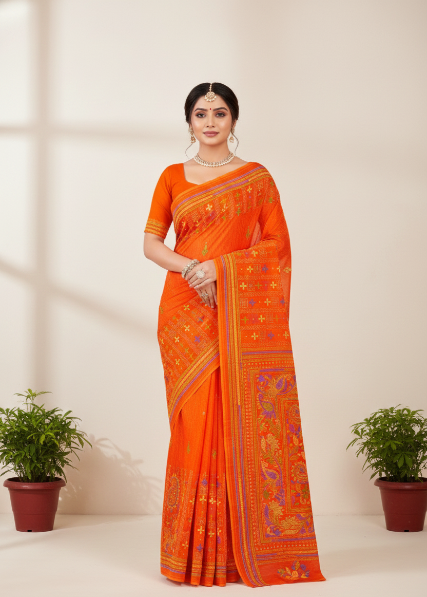 Orchid V- Premium Cotton Saree