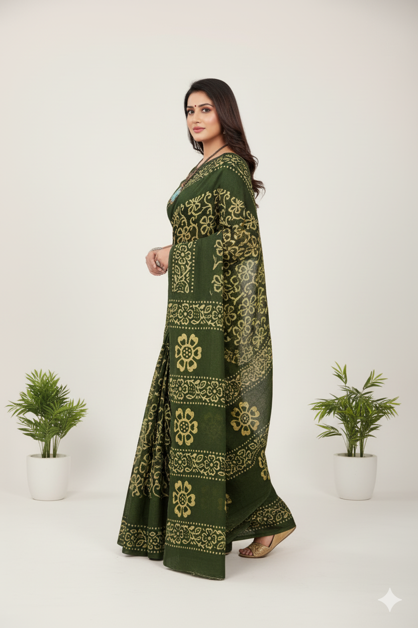 Melody 14 Cotton Printed Saree 781037