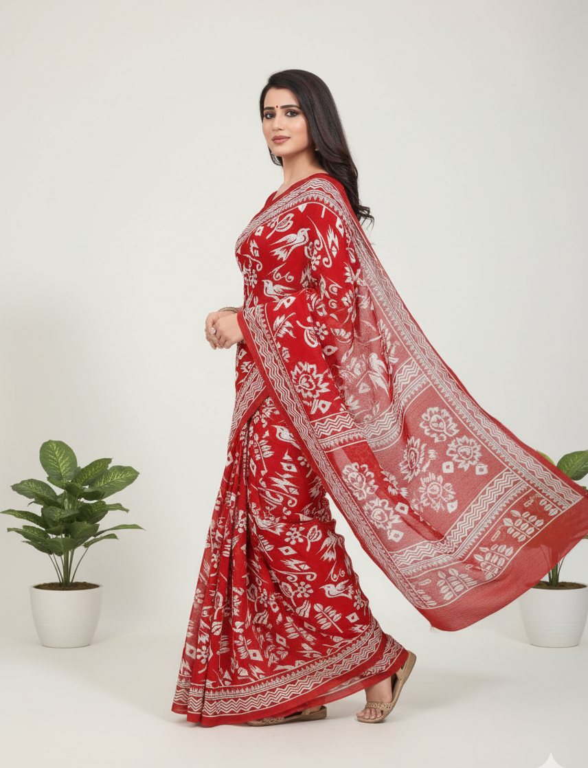 Priya 7 Cotton printed Saree 424409