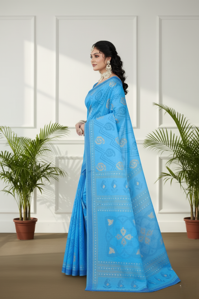 Daisy 3 Cotton Printed Saree 3154