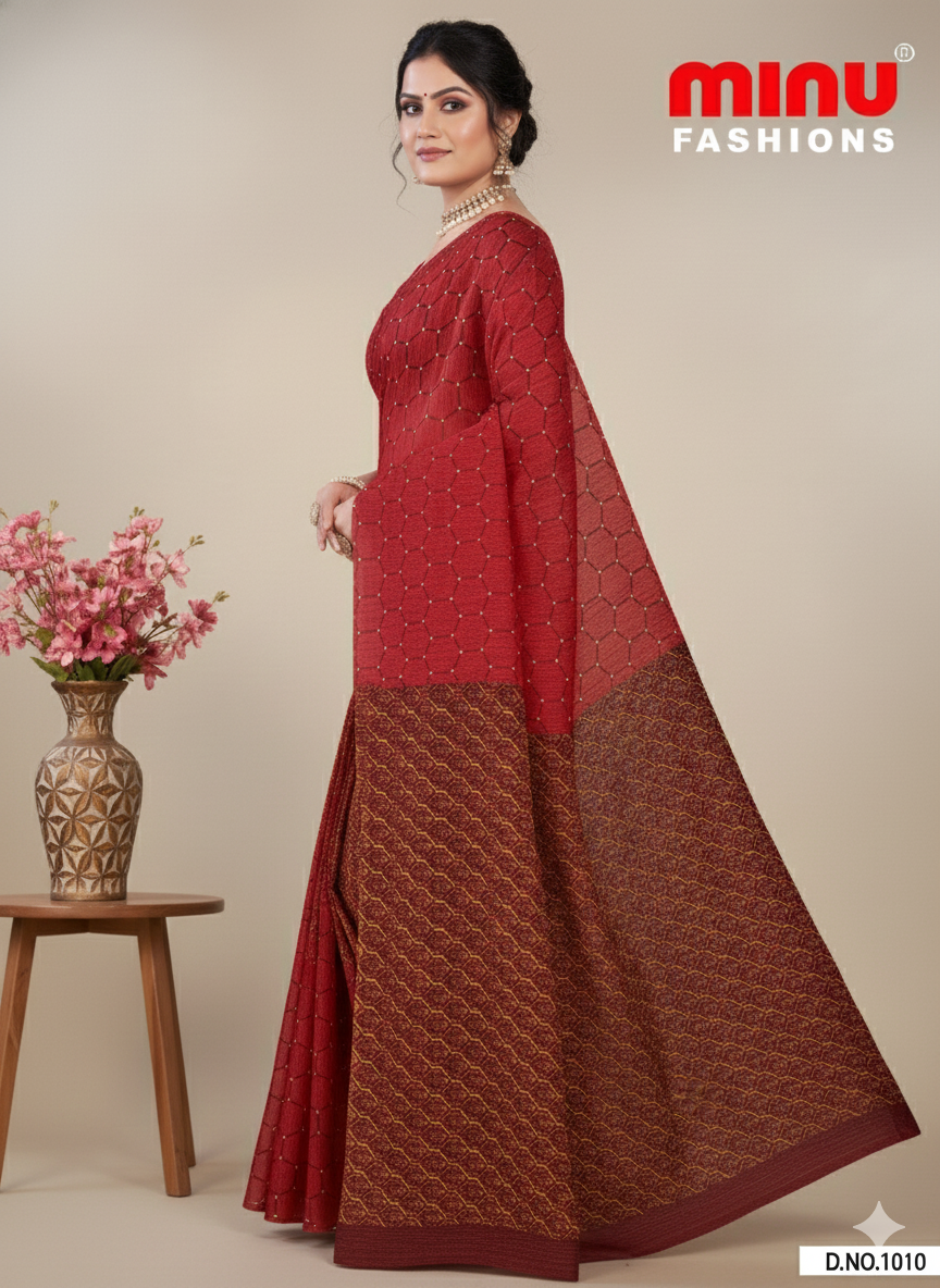 Kolkata Bridge 3 Cotton Printed Saree 1010