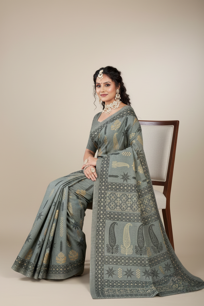 Daisy 3 Cotton Printed Saree 3557