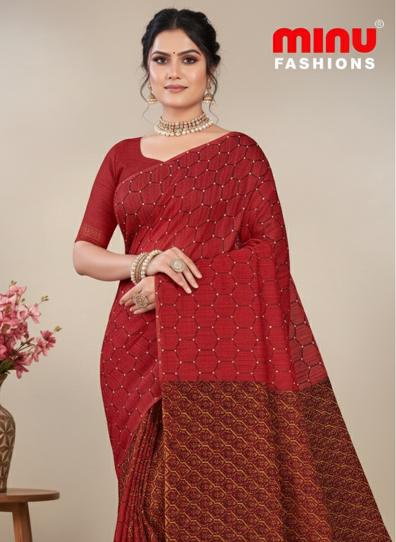 Kolkata Bridge 3 Cotton Printed Saree 1010