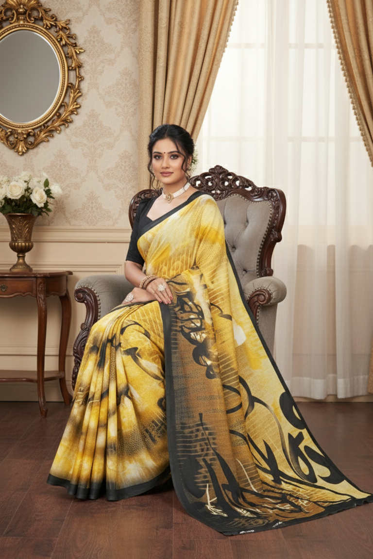 Ambarsariya Cotton Digital Printed Saree 4112