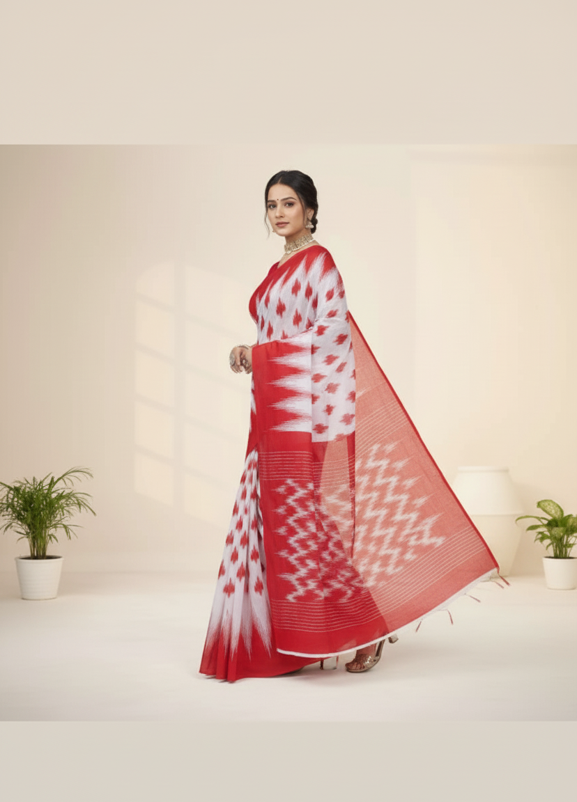 Saptapar Cotton Printed Saree 2515