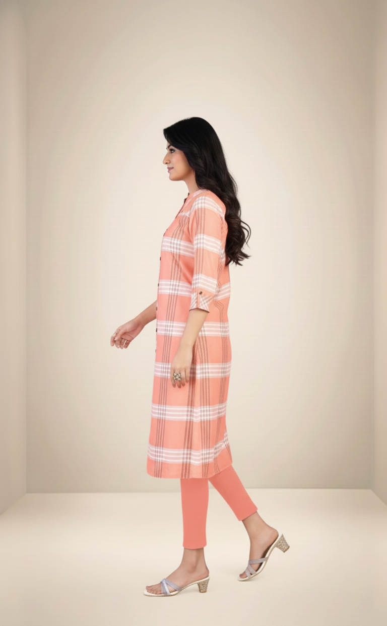 Eva Cotton Printed Long Kurti 1001