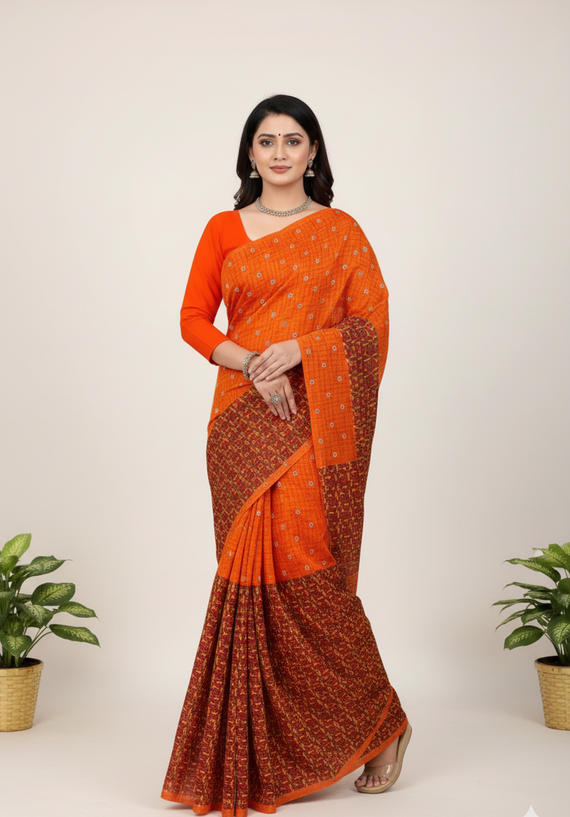 Nayantara Cotton Printed Saree 66316