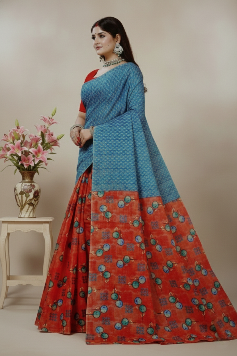 Raasa Cotton Printed Saree 10768