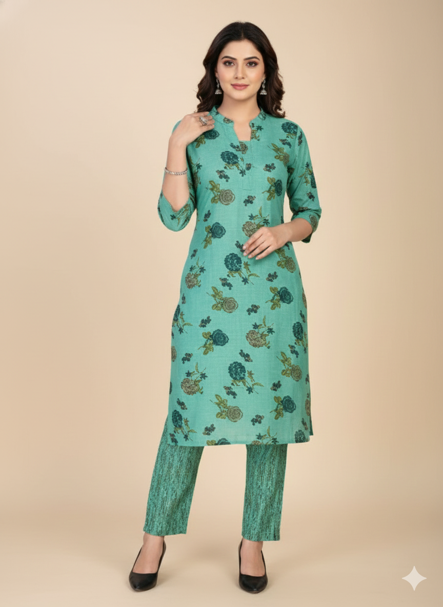 Kangana Combo Cotton Printed Kurti Set 1004
