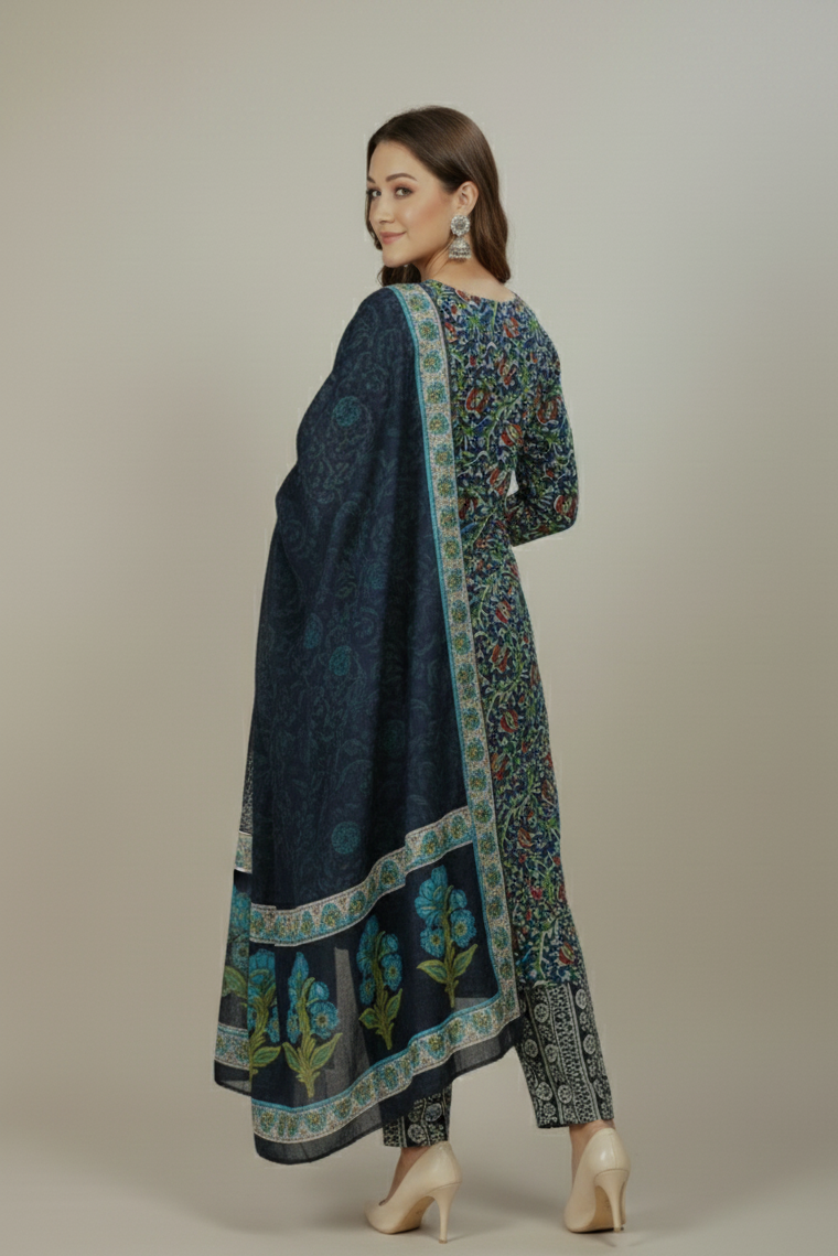 Vasundhara Cotton Printed Stitched Salwar Suit XXXL 1007