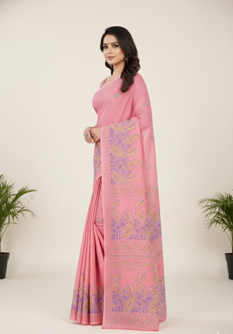 Mabesha Cotton Printed Saree 3582