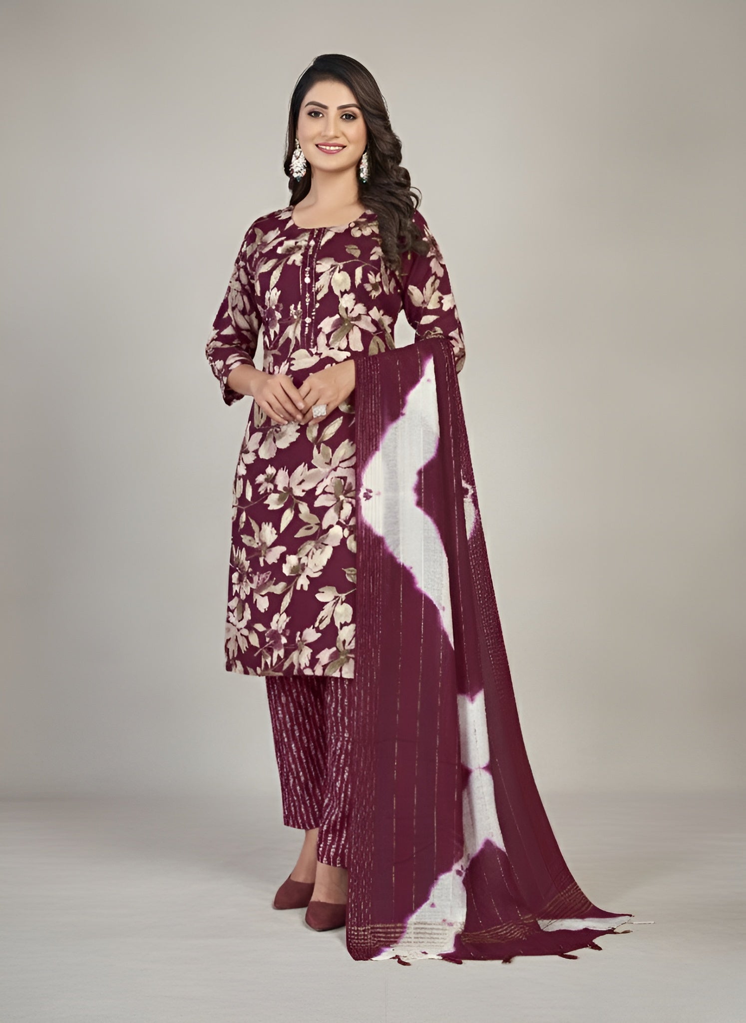 Fantasi 3 Cotton Printed Stitched Salwar Suit XXL 3001