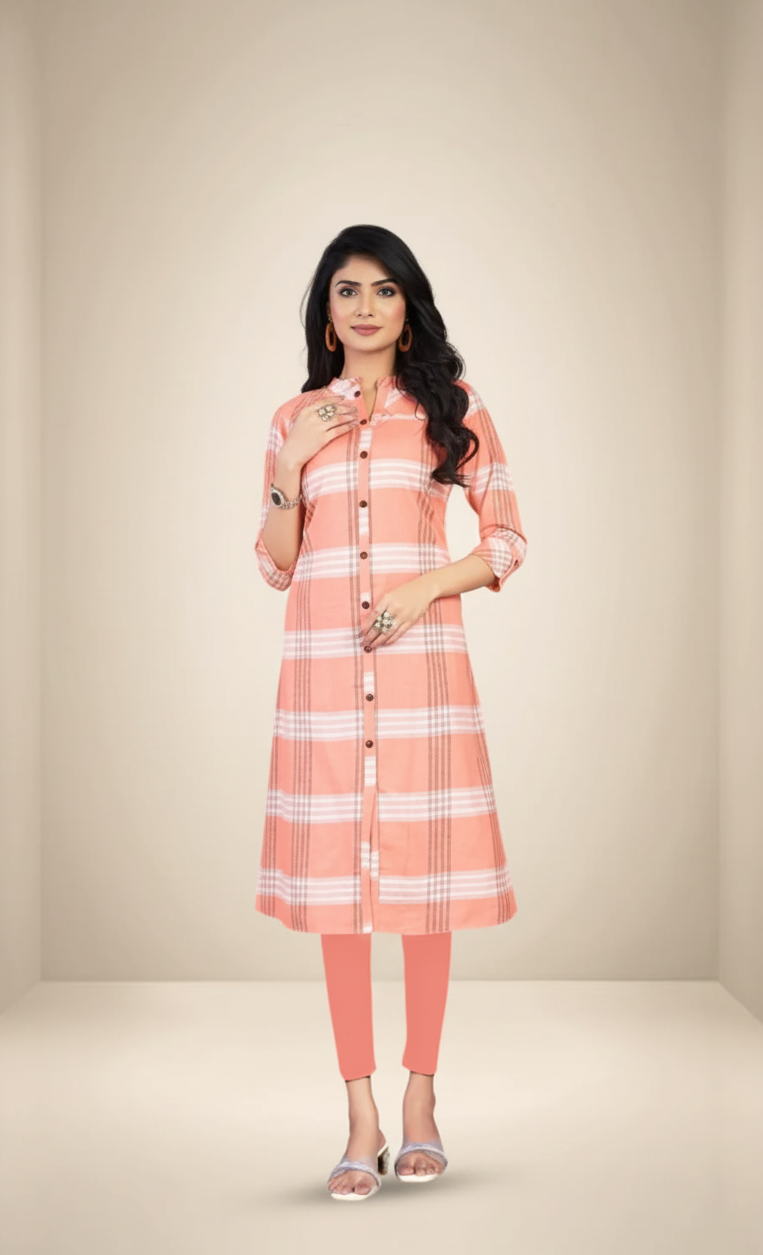 Eva Cotton Printed Long Kurti 1001
