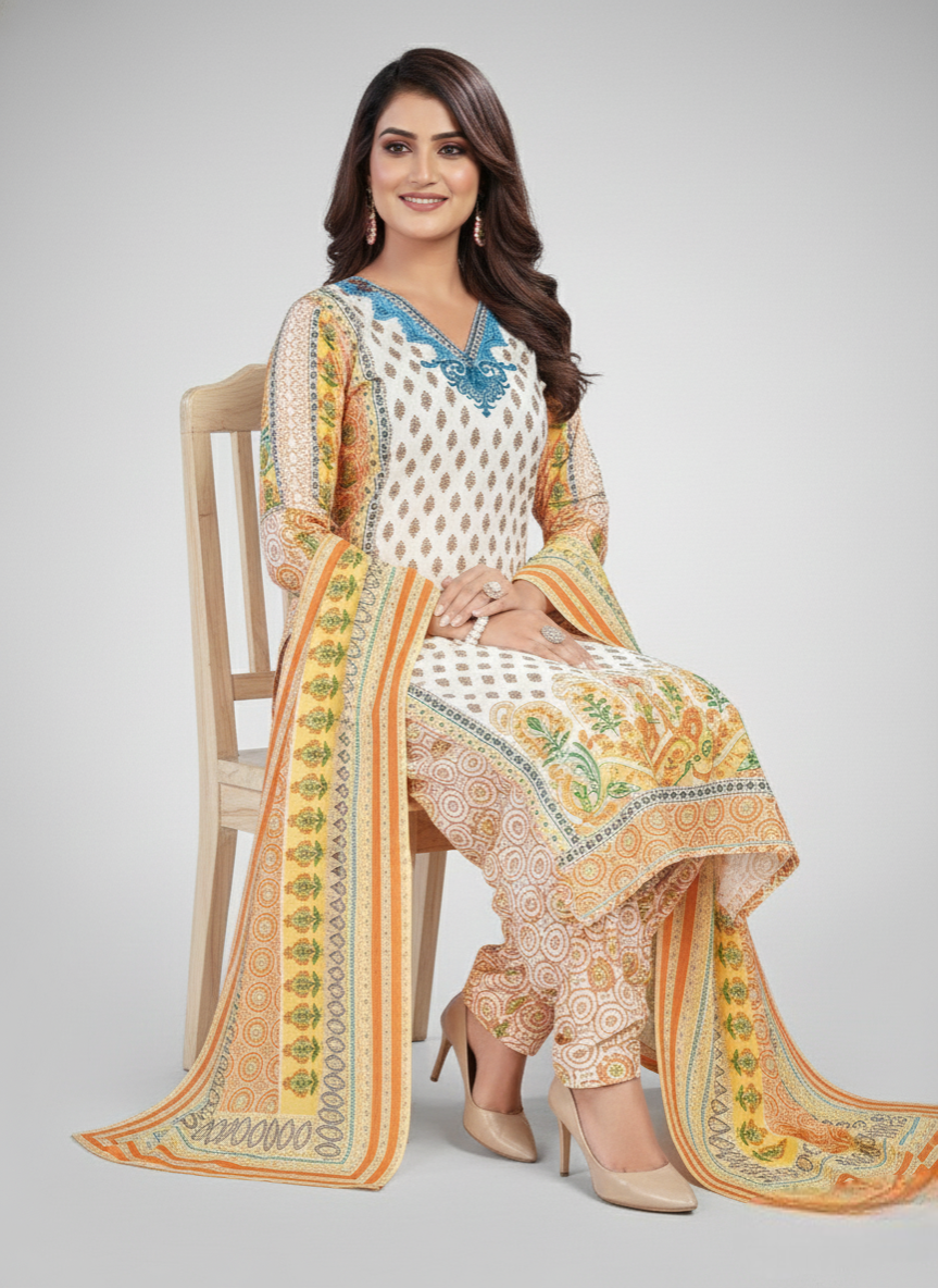 Kiara Cotton Printed Stitched Salwar Suit 2005