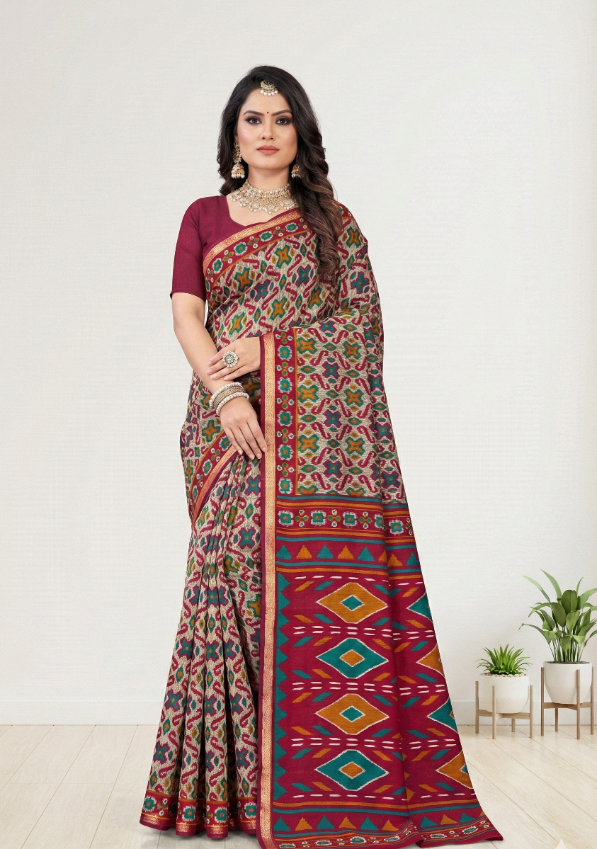 MINU SAREE SILK KANISHKA IKKAT 39375