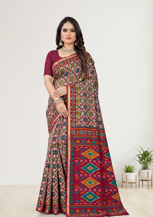 MINU SAREE SILK KANISHKA IKKAT 39375