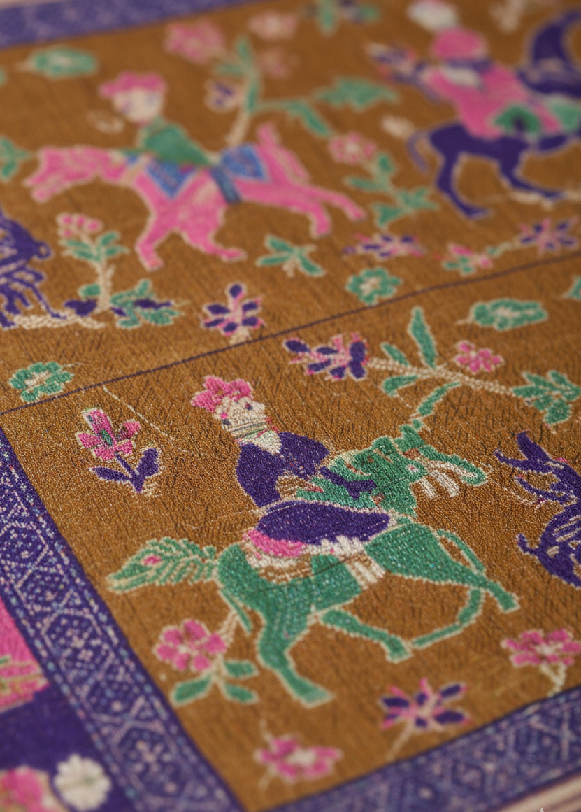 Hi Demand 7 Cotton Printed Saree Beige