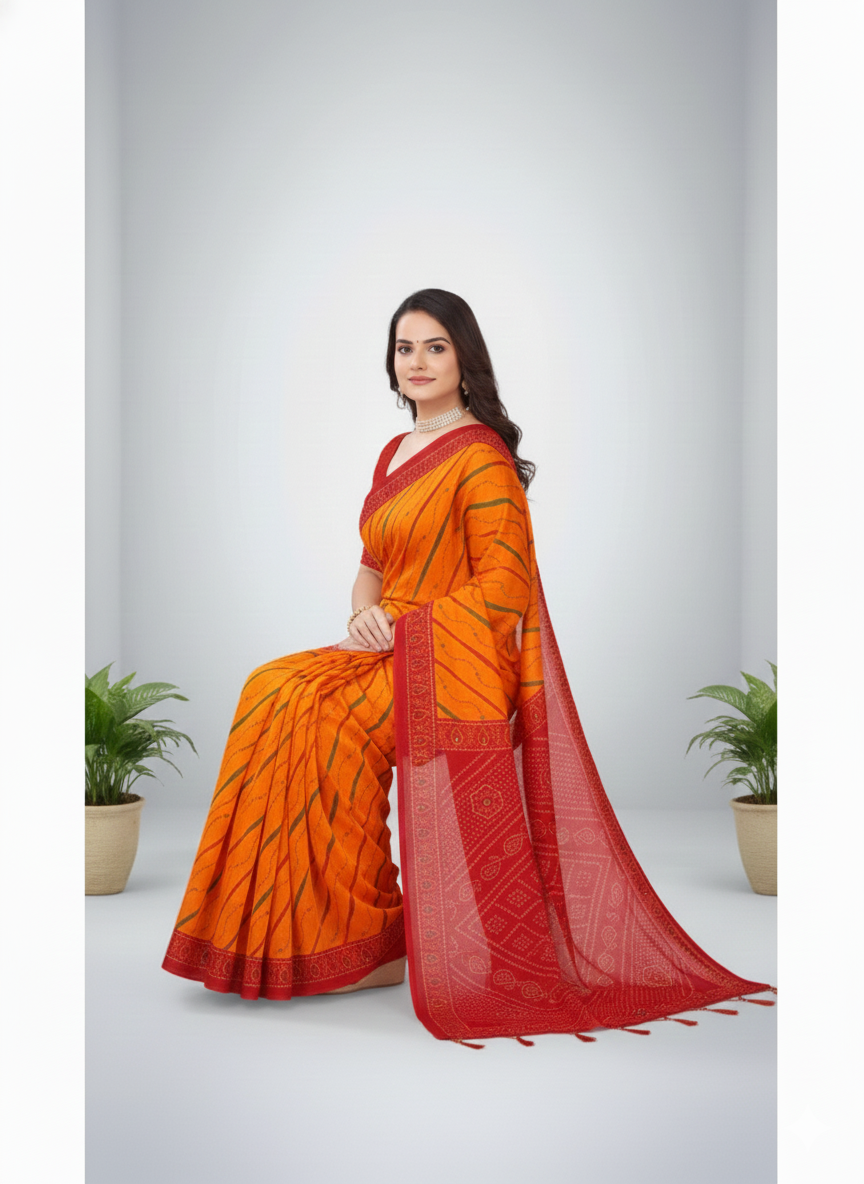 Janak Nandini Cotton Embroidery Saree 13042