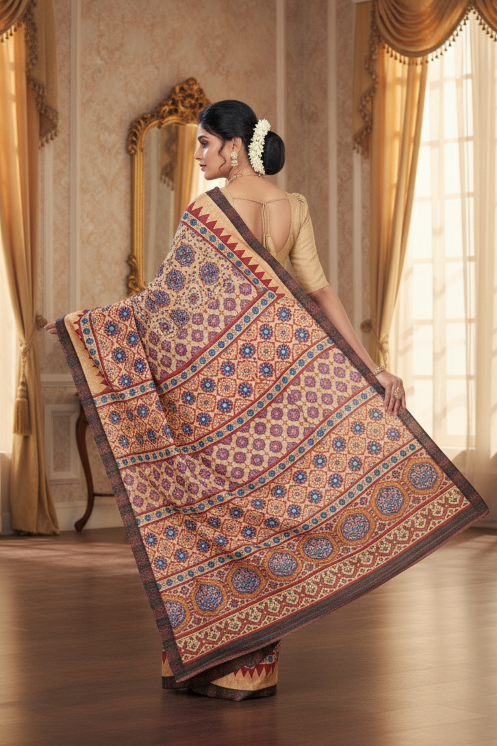 Ambarsariya Cotton Digital Printed Saree 4159