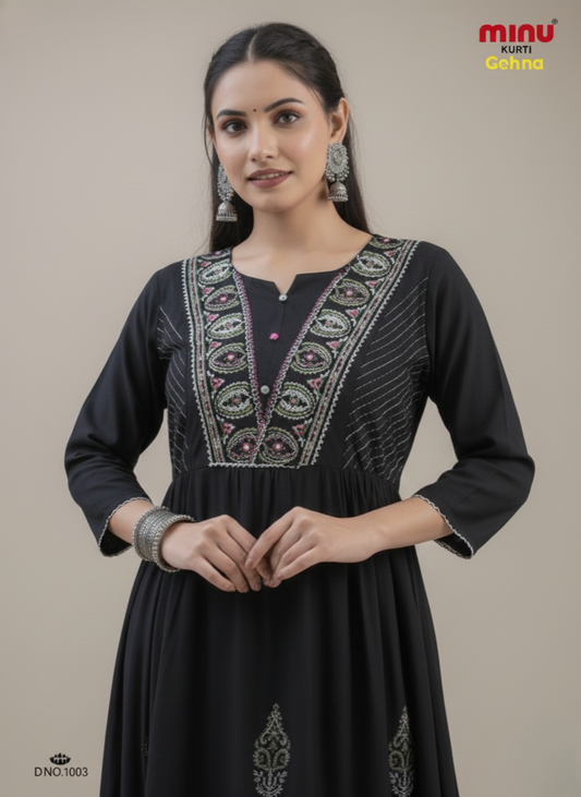 Gehna Rayon Printed Kurti 1004