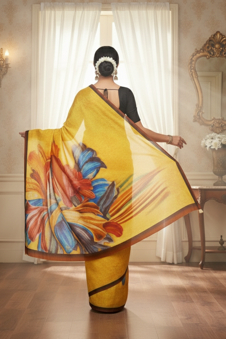 Jeevan Sathi Cotton Digital Printed Saree E Soft Cotton Saree