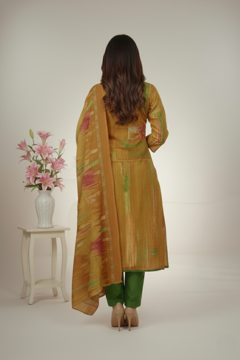 Minu Classic Cotton Printed Stitched Salwar Suit XXL 7007