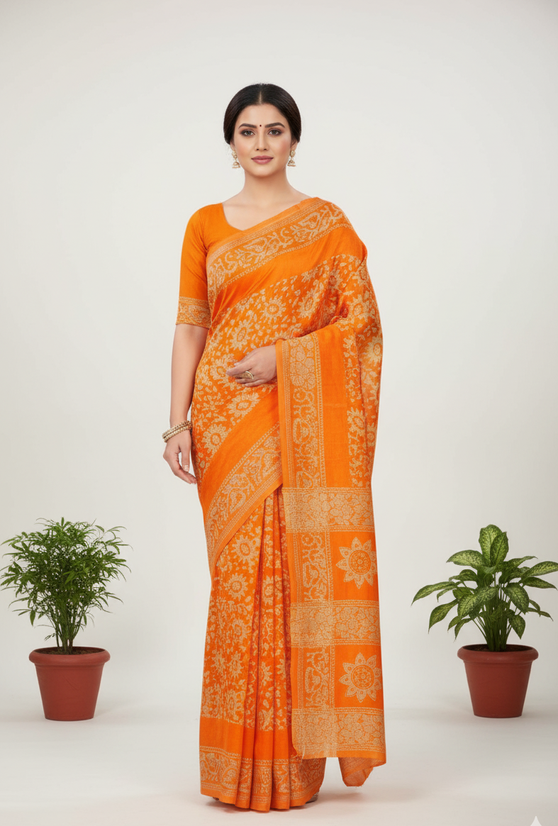 Melody 14 Cotton Printed saree 781041