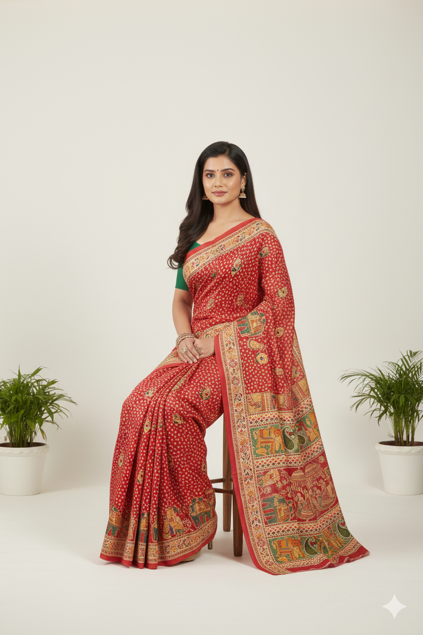 MINU SAREE DIGITAL FASHION RADHEY KRISHNA 45023