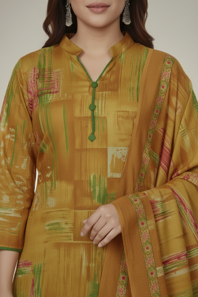 Minu Classic Cotton Printed Stitched Salwar Suit XXL 7007