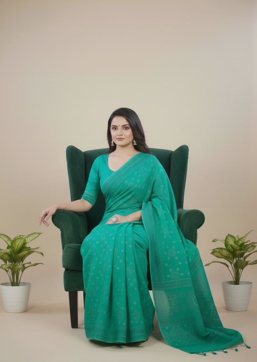 Ritika Cotton Printed Saree 1003