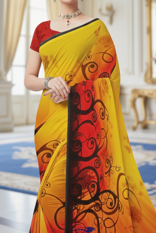 Ambarsariya Cotton Digital Printed Saree 4048