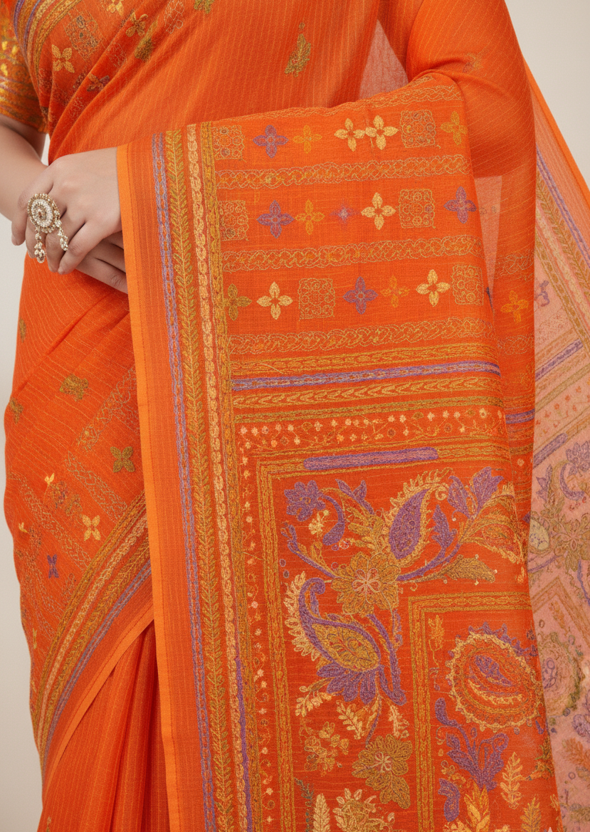 Orchid V- Premium Cotton Saree
