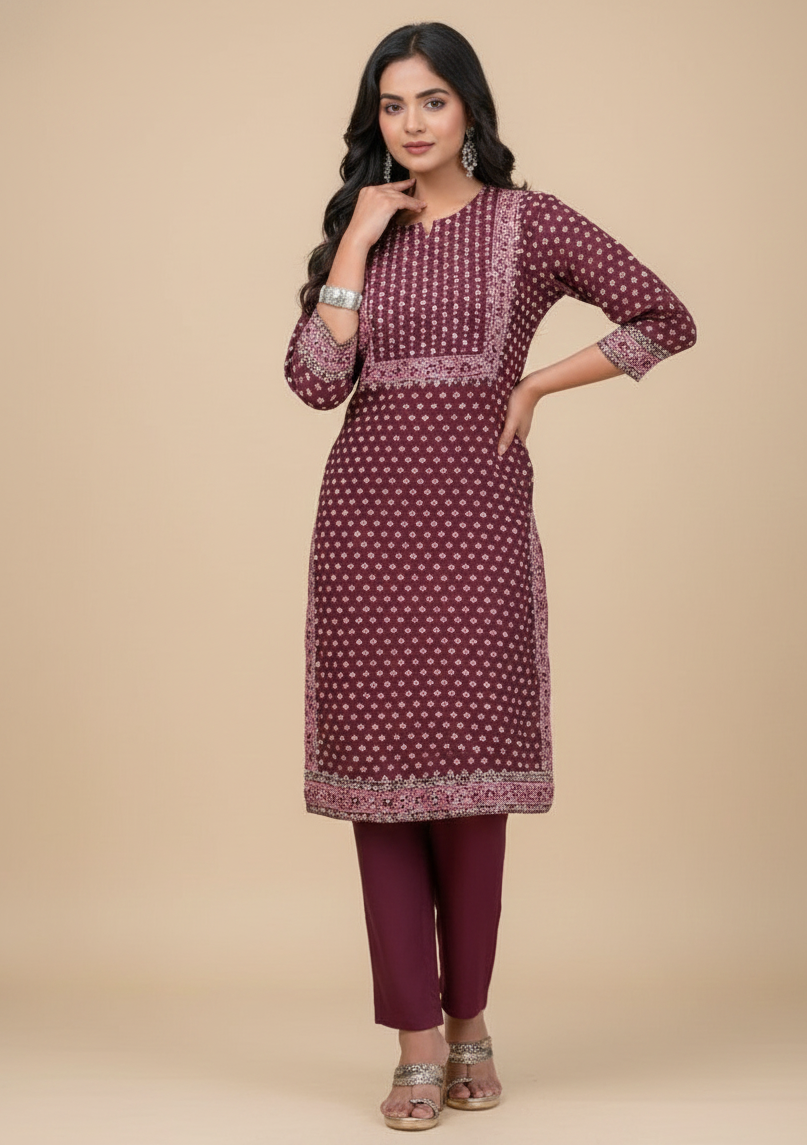 Pratishtha Cotton Printed Kurti Set 1004