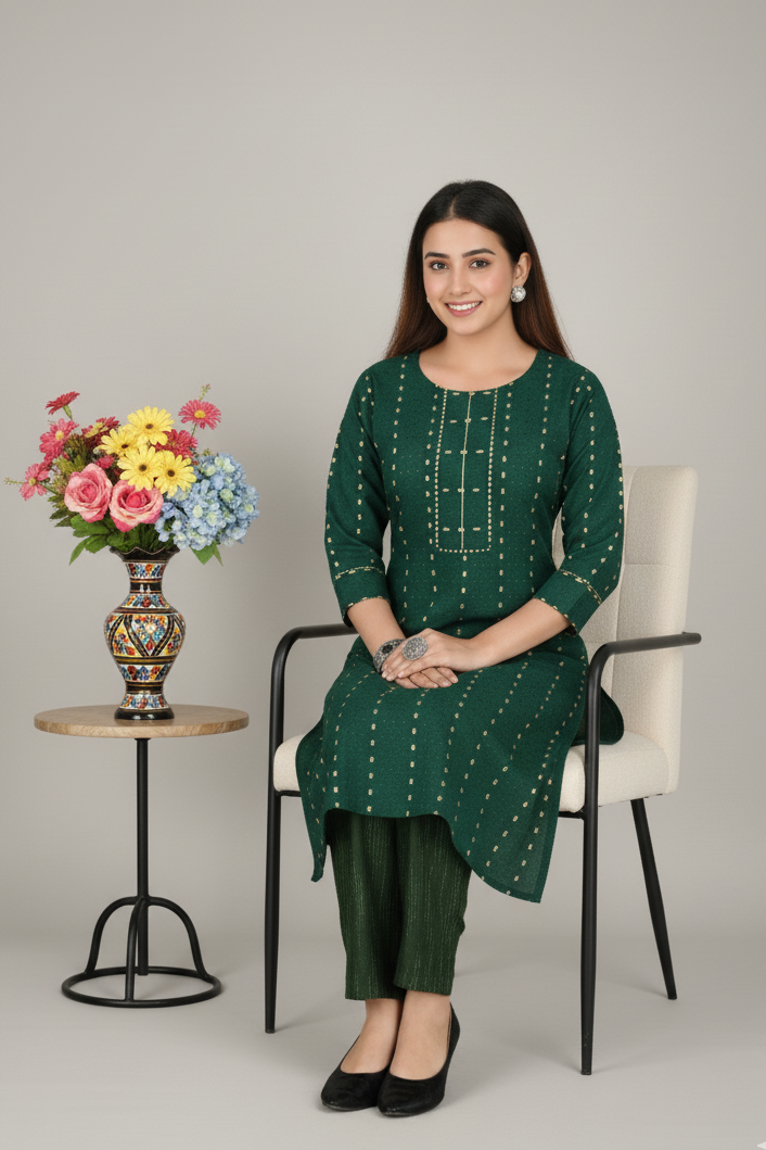 Koyel Cotton Kurti Set 3004