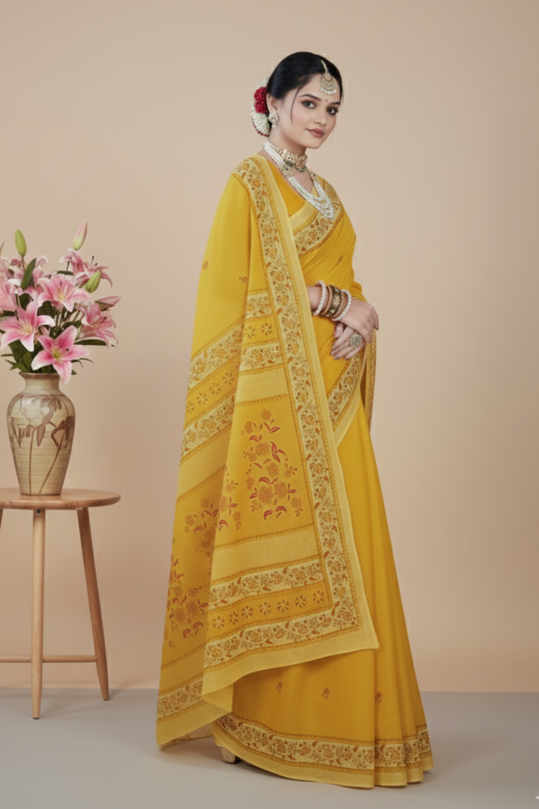 Ritika Cotton Printed Saree 15209