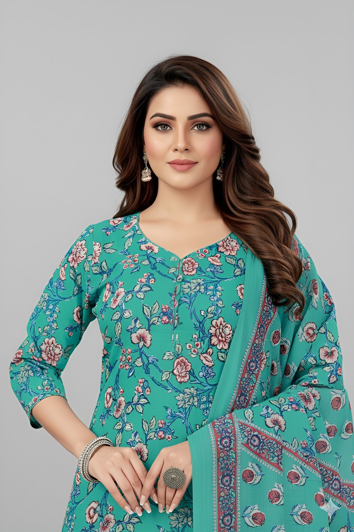 Umang Cotton Printed Stitched Salwar Suit 24009