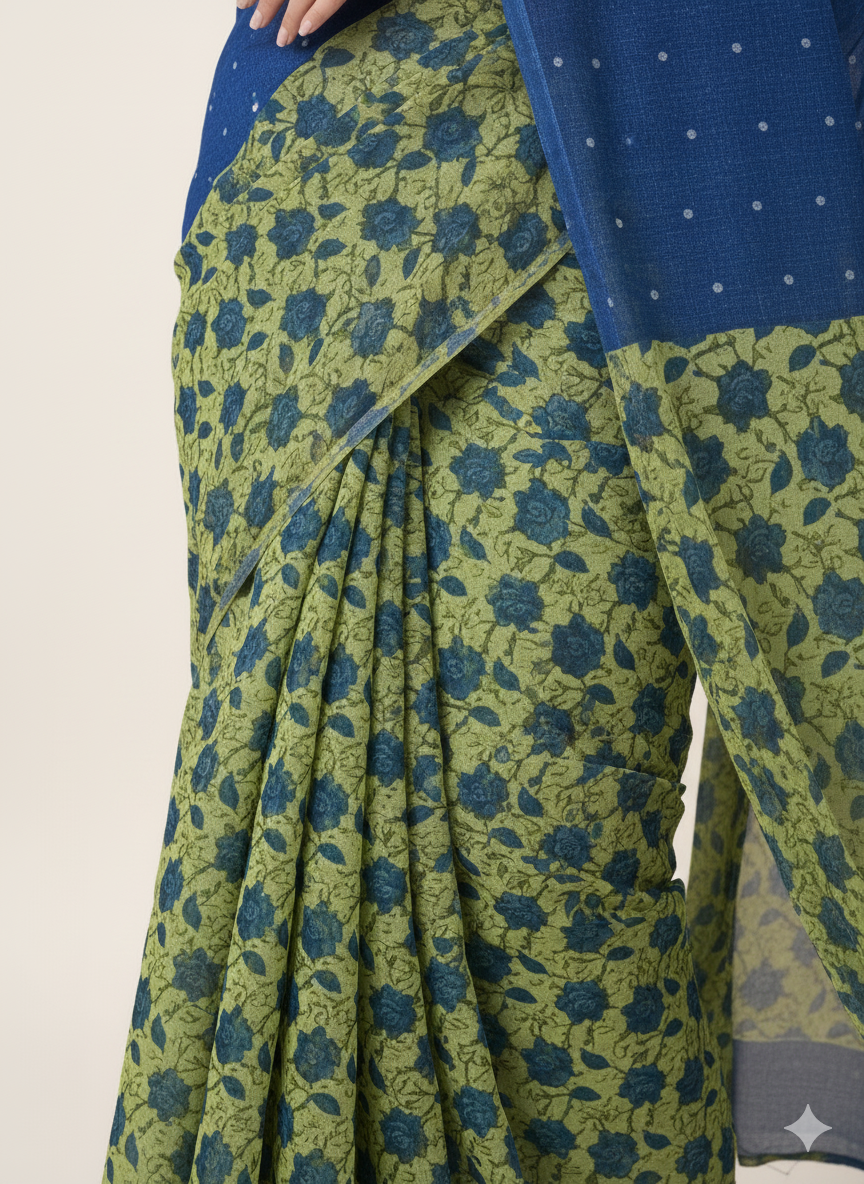 Kolkata Bridge 3 Cotton Printed Saree 1006