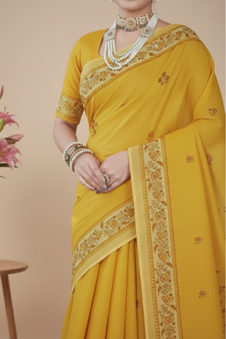 Ritika Cotton Printed Saree 15209