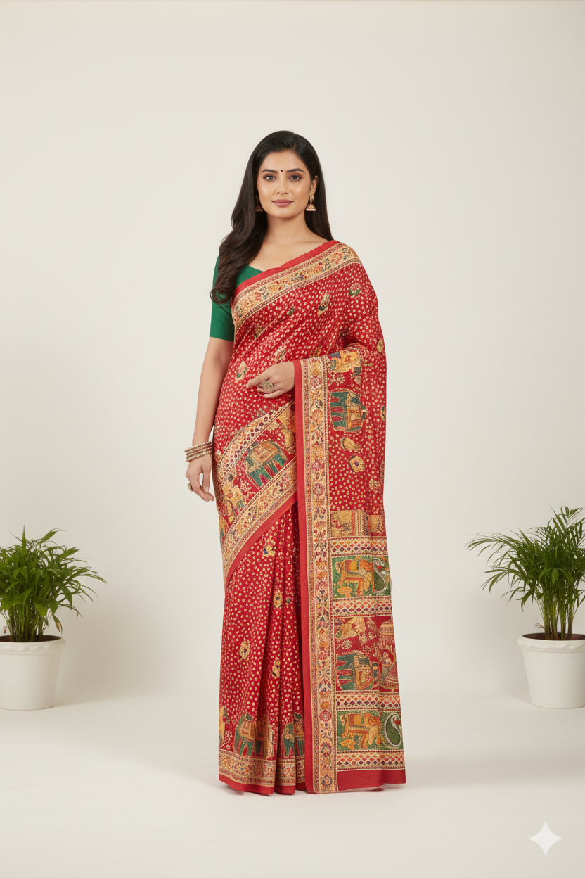 MINU SAREE DIGITAL FASHION RADHEY KRISHNA 45023