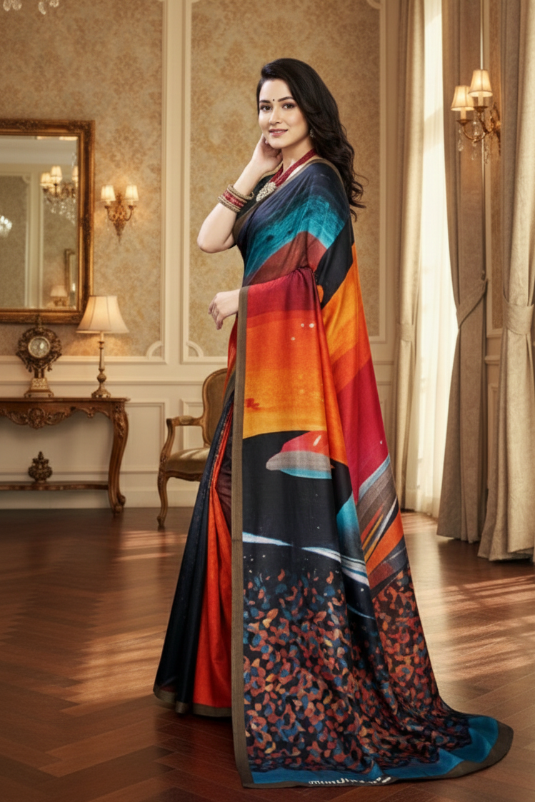 Jeevan Sathi Cotton Digital Printed Saree