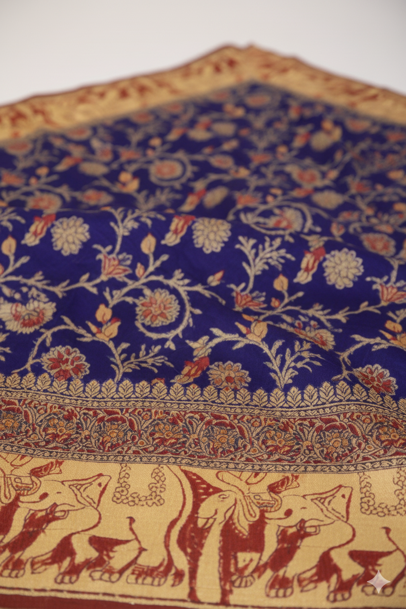 Vadhushree 1 Cotton Printed Saree Purple