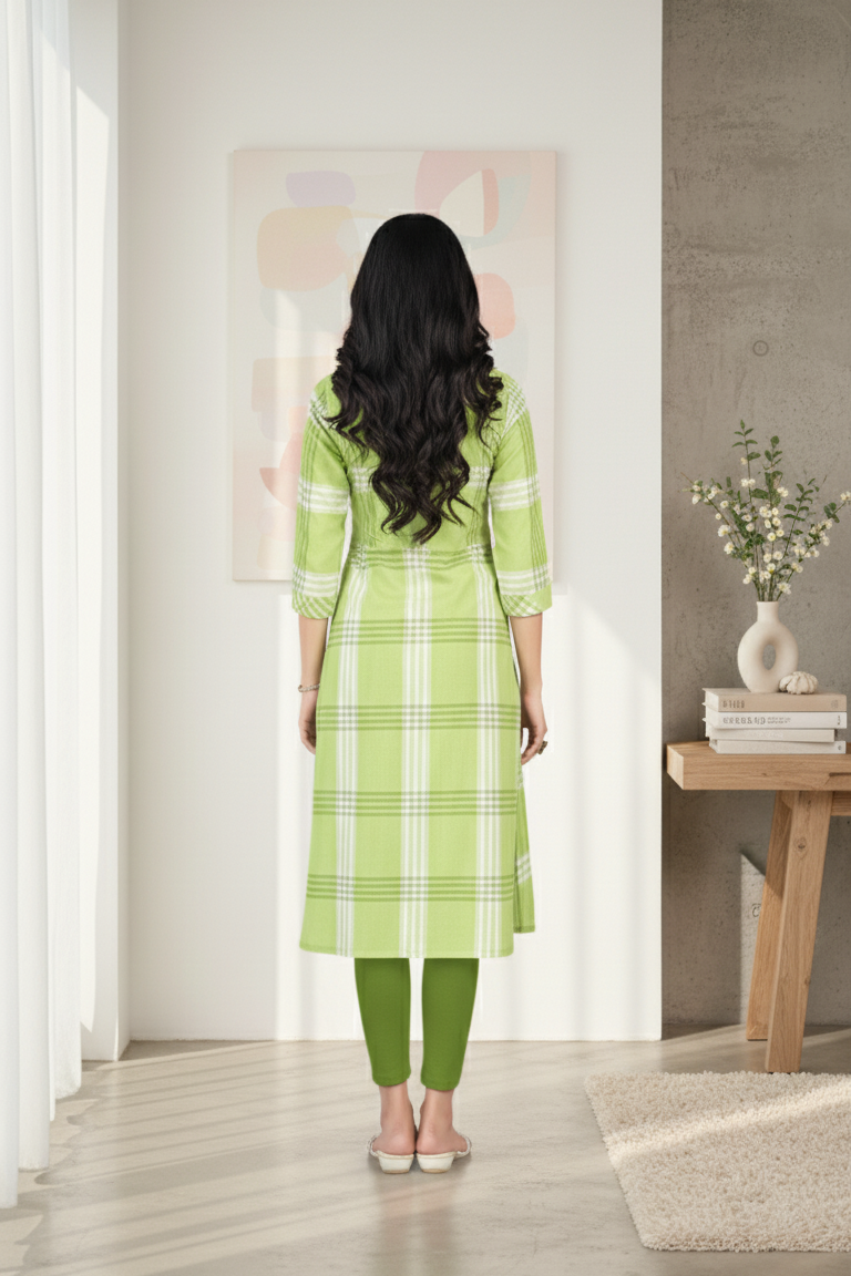 Eva Cotton Printed Long Kurti 1006