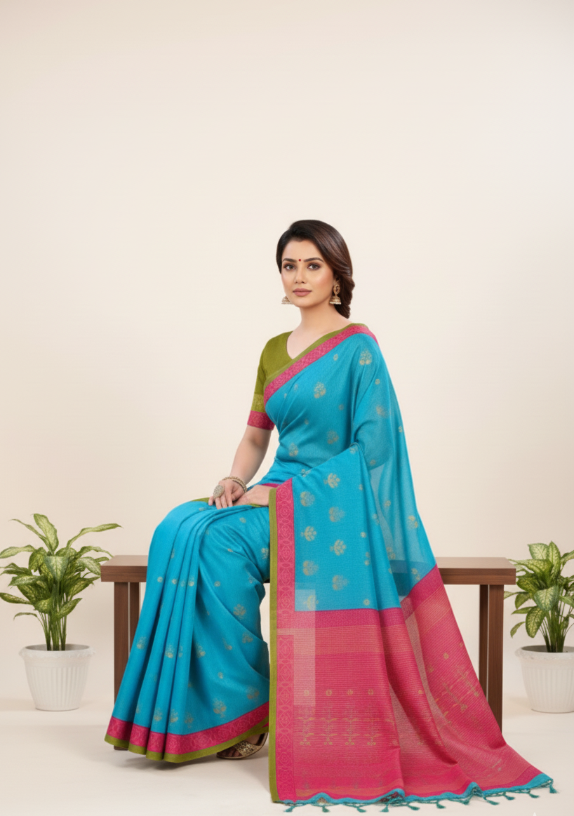 Aparajita Cotton Printed Saree 1006