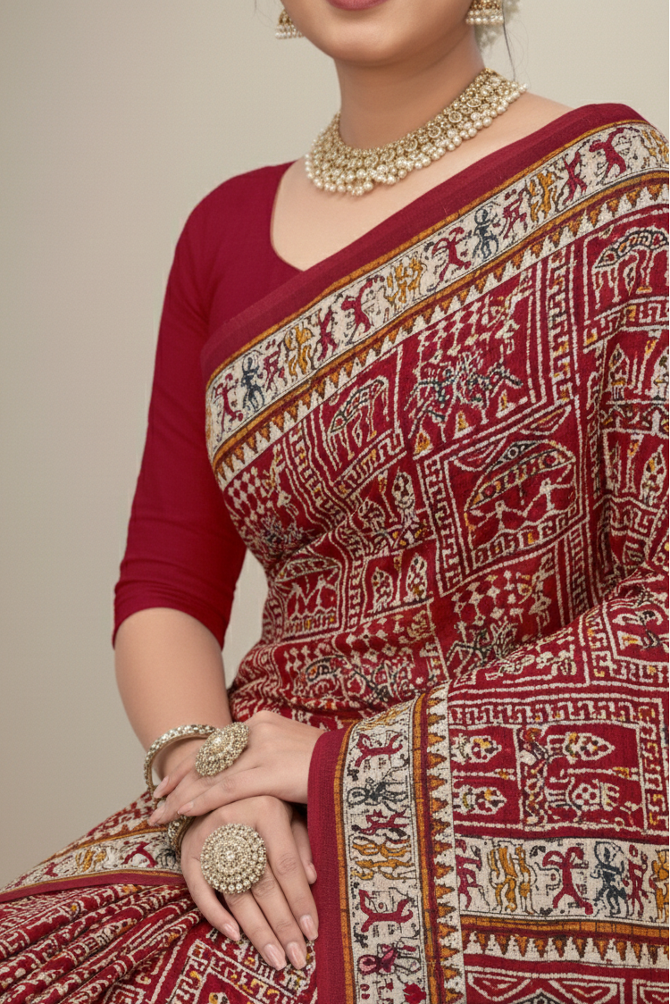 Howrah Haat Cotton Printed Saree 2472