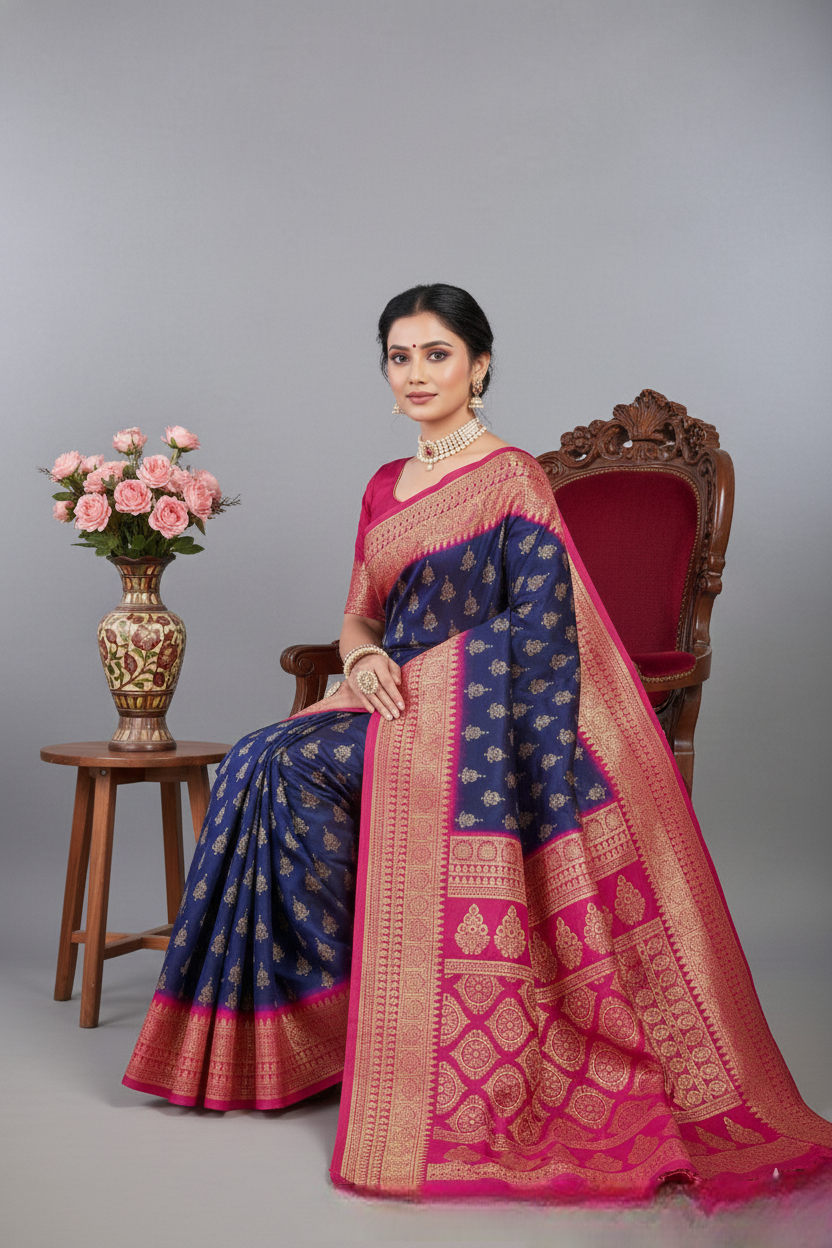 Gold Star Malai Cotton Printed Saree 2958