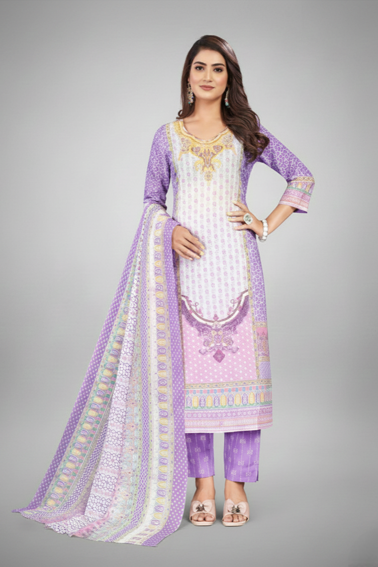 Kiara Cotton Printed Stitched Salwar Suit 2006