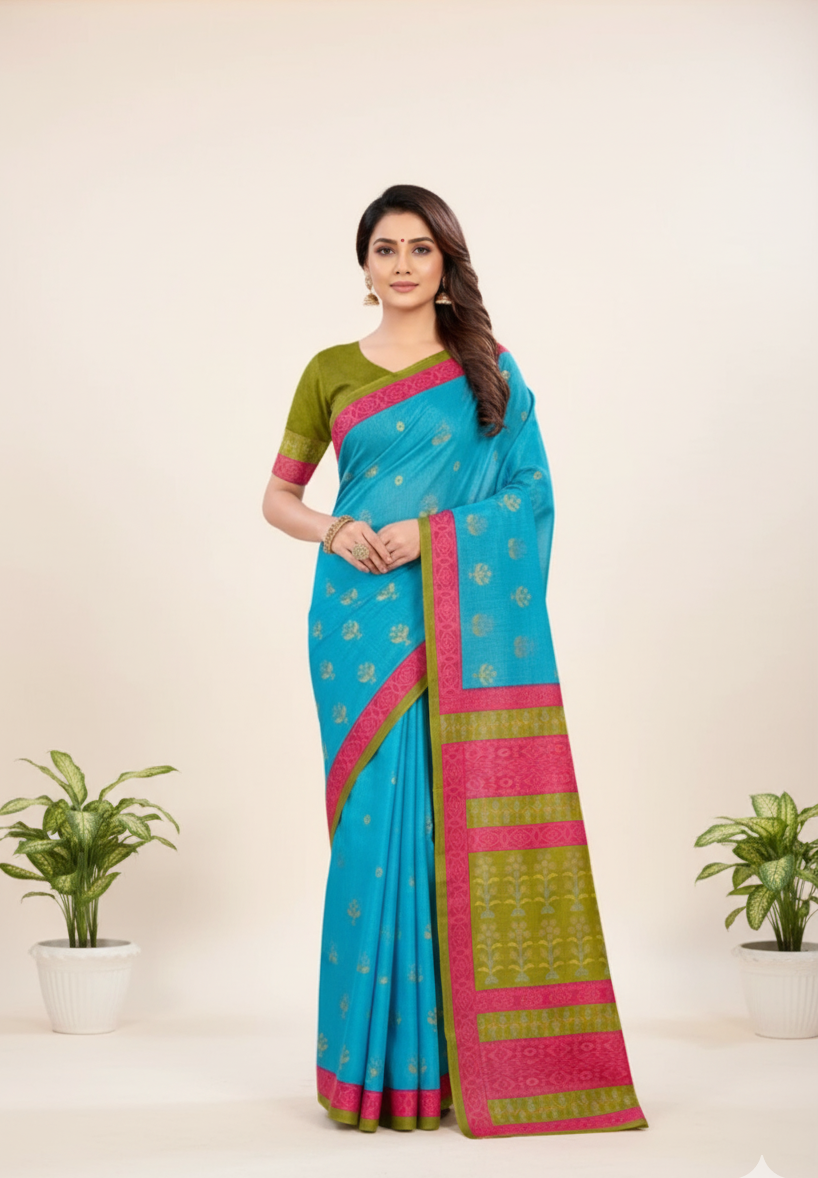 Aparajita Cotton Printed Saree 1006