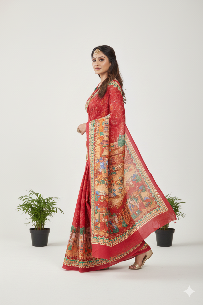 MINU SAREE DIGITAL FASHION RADHEY KRISHNA 45001