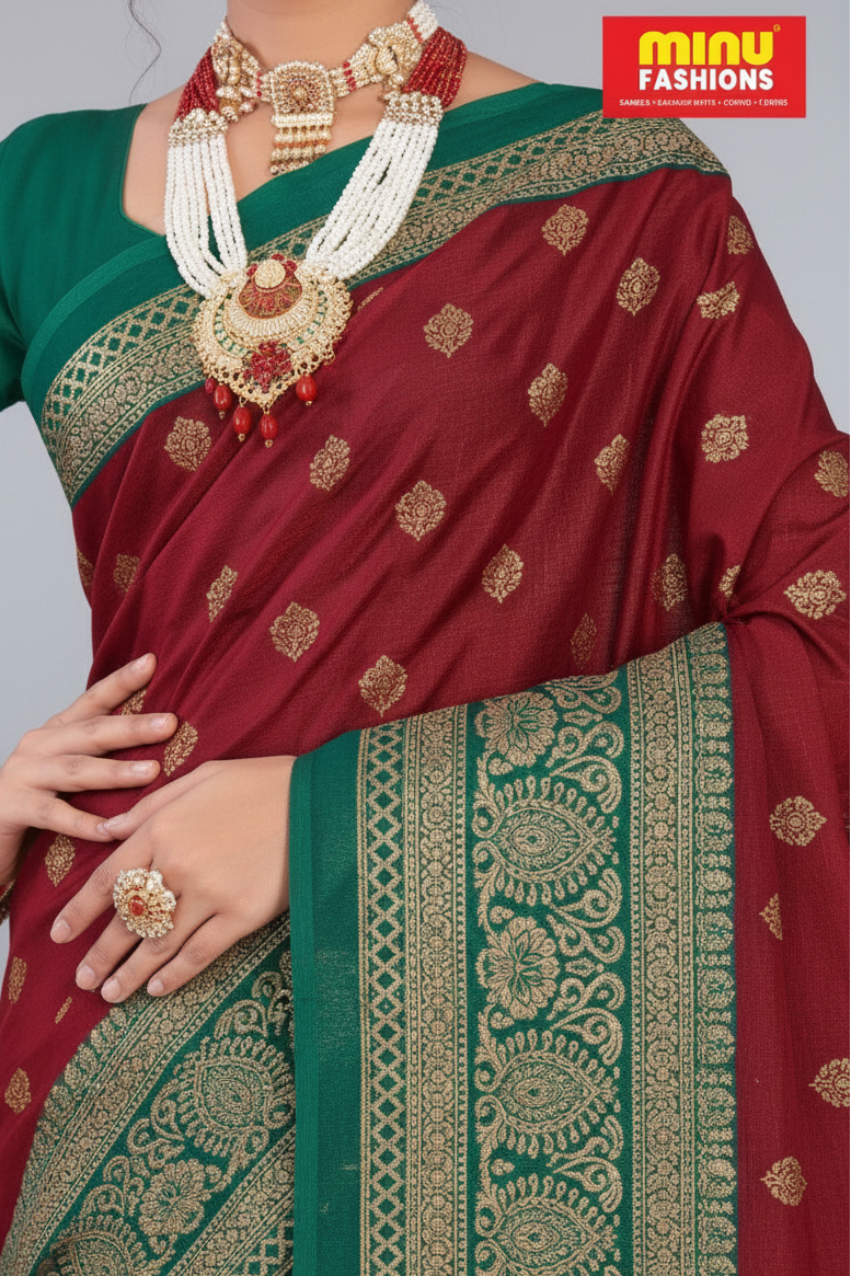 Gold Star Malai Cotton Printed Saree 4006